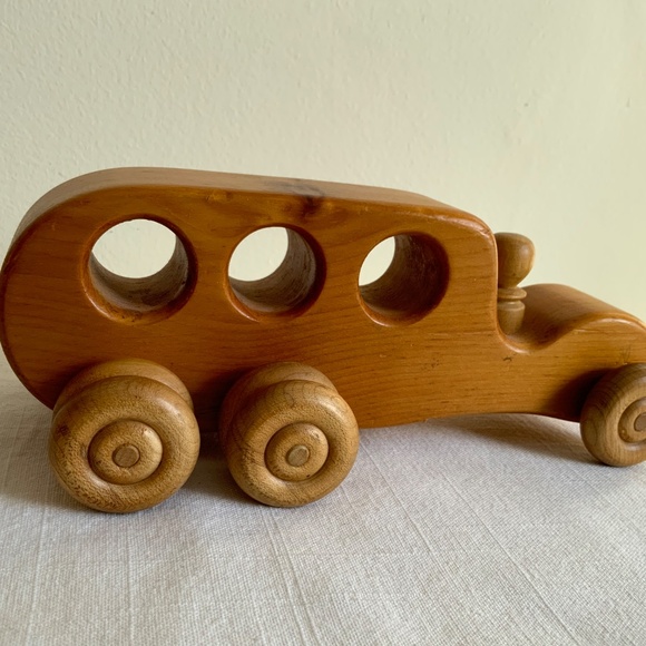 Vintage 70s wooden kid’s TOY CAR - Picture 2 of 2